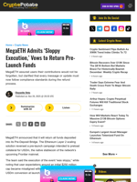 MegaETH Admits 'Sloppy Execution,' Vows to Return Pre-Launch Funds