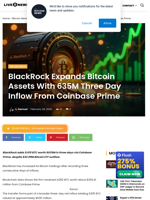 BlackRock Adds $635M Bitcoin in 3 Days