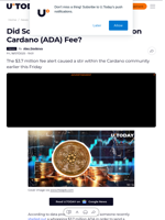 Did Someone Really Pay $3.7 Million Cardano (ADA) Fee?