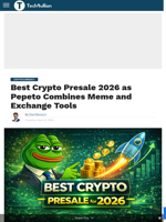 Best Crypto Presale 2026 as Pepeto Combines Meme and Exchange Tools - TechBullion