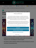 New California Law Targets Inactive Crypto Holdings