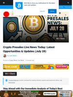 Live Best Crypto Presale Updates Today: Bitcoin to Continue Bull Run for 14 Months Despite Tariff Talks, YouTuber Makes Scammers Waste 4,000 Hours, and More...