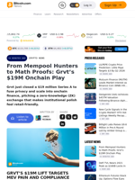 From Mempool Hunters to Math Proofs: Grvt’s $19M Onchain Play – Crypto News Bitcoin News