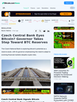 Czech Central Bank Eyes Bitcoin? Governor Takes Step Toward BTC Reserves – Regulation Bitcoin News