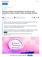 Solana Overtakes Ethereum in Developer Interest