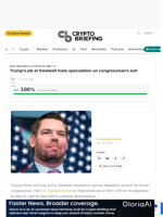 Trump's jab at Swalwell fuels speculation on congressman's exit