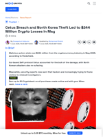 Crypto Hacks Led to $244 Million Losses in May