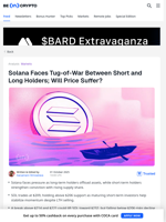 Solana Price Struggles as Crucial Holders’ Sentiment Splits