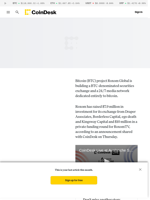 Bitcoin News (BTC): Roxom Global Raises $17.9M in Funding