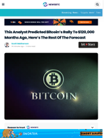 This Analyst Predicted Bitcoin’s Rally To $120,000 Months Ago, Here’s The Rest Of The Forecast