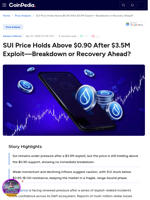 SUI Price Holds Above $0.90 After $3.5M Exploit—Breakdown or Recovery Ahead?