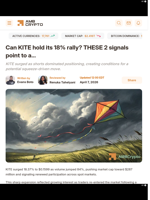 Can KITE hold its 18% rally? THESE 2 signals point to a... - AMBCrypto