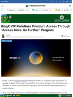 BingX VIP Redefines Premium Access Through “Access More. Go Further.” Program 