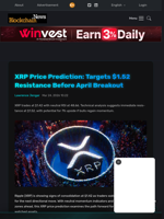 XRP Price Prediction: Targets $1.52 Resistance Before April Breakout - Blockchain.News