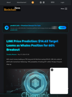 LINK Price Prediction: $14.63 Target Looms as Whales Position for 60% Breakout - Blockchain.News