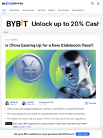Is China Gearing Up for a New Stablecoin Race? - BeInCrypto