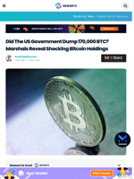 Did The US Government Dump 170,000 BTC? Marshals Reveal Shocking Bitcoin Holdings