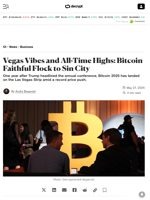 Vegas Vibes and All-Time Highs: Bitcoin Faithful Flock to Sin City - Decrypt
