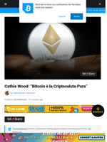 Cathie Wood: “Bitcoin è la Criptovaluta Pura” | Bitcoinist.com