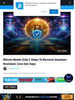 Bitcoin Needs Only 2 Steps To Become Quantum-Resistant, Core Dev Says