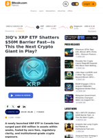 3IQ’s XRP ETF Shatters $50M Barrier Fast—Is This the Next Crypto Giant in Play? – Finance Bitcoin News