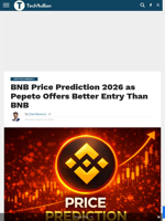 BNB Price Prediction 2026 as Pepeto Offers Better Entry Than BNB - TechBullion