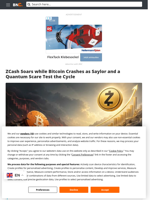 Bitcoin Breaks $70,000 as a Saylor and Quantum Test the Cycle — While Zcash Quietly Wins