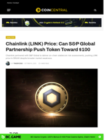 Chainlink (LINK) Price: Can S&P Global Partnership Push Token Toward $100 - CoinCentral
