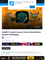 ChatGPT’s Latest Forecast: Coins to Watch Before the Next Fed Meeting