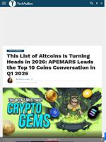 This List of Altcoins Is Turning Heads in 2026: APEMARS Leads the Top 10 Coins Conversation in Q1 2026 - TechBullion