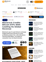 Blackrock Credits Bitcoin ETFs With Leading Its Global Revenue – Crypto News Bitcoin News