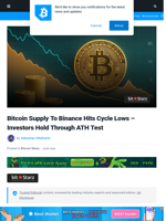 Bitcoin Supply To Binance Hits Cycle Lows – Investors Hold Through ATH Test | Bitcoinist.com