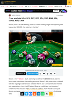 Price analysis 2/24: SPX, DXY, BTC, ETH, XRP, BNB, SOL, DOGE, ADA, LINK