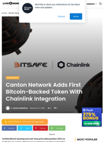 Canton Network Adds First Bitcoin-Backed Token With Chainlink Integration | Live Bitcoin News