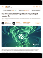 Injective: Why INJ’s 5% pullback may not spell trouble IF… - AMBCrypto
