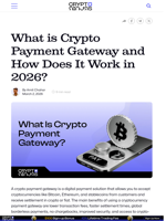 What is Crypto Payment Gateway and How Does It Work in 2026?