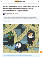 Altcoin Supercycle 2026? This Chart Signals a Historic Year as LiquidChain ($LIQUID) Becomes the Hot Crypto Presale - InsideBitcoins.com