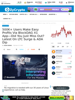 500K+ Users Make Easy Profits Via BlockDAG X1 App—Did You Just Miss Out? Latest On LTC Surge & ADA Dip