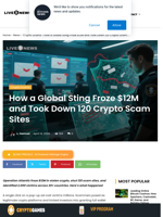 Operation Atlantic Shuts 120 Scam Sites, Freezes $12M in Crypto