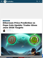 Ethereum Price Prediction vs Pepe Coin Upside: Trader Gives June 2026 Targets