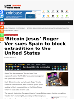 'Bitcoin Jesus' Roger Ver sues Spain to block extradition to the United States - The Crypto News Wire