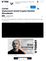 Coinbase CEO Issues Bullish Bitcoin Statement Amid Crypto Market Bloodbath