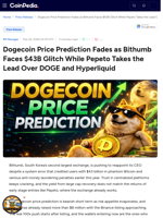 Dogecoin Price Prediction Fades as Bithumb Faces $43B Glitch While Pepeto Takes the Lead Over DOGE and Hyperliquid