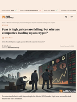 Fear is high, prices are falling, but why are companies loading up on crypto? - AMBCrypto