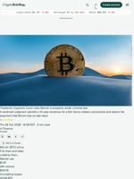 Thailand's Supreme Court rules Bitcoin is property under criminal law