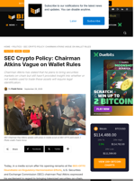 SEC Chair Excited To See Securities Traded On-Chain — But What Does It Mean For Your Bitcoin Wallet?