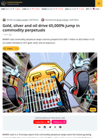 Gold, Silver and Oil Drive 65,000% Jump in Commodity Perpetuals