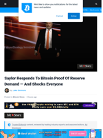 Saylor Responds To Bitcoin Proof Of Reserves, Shocks Everyone