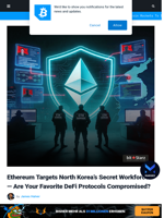 Ethereum Targets North Korea’s Secret Workforce — Are Your Favorite DeFi Protocols Compromised? | Bitcoinist.com