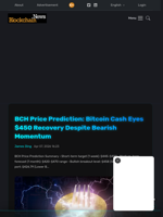 BCH Price Prediction: Bitcoin Cash Eyes $450 Recovery Despite Bearish Momentum - Blockchain.News